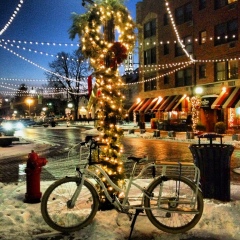 christmas lights bike